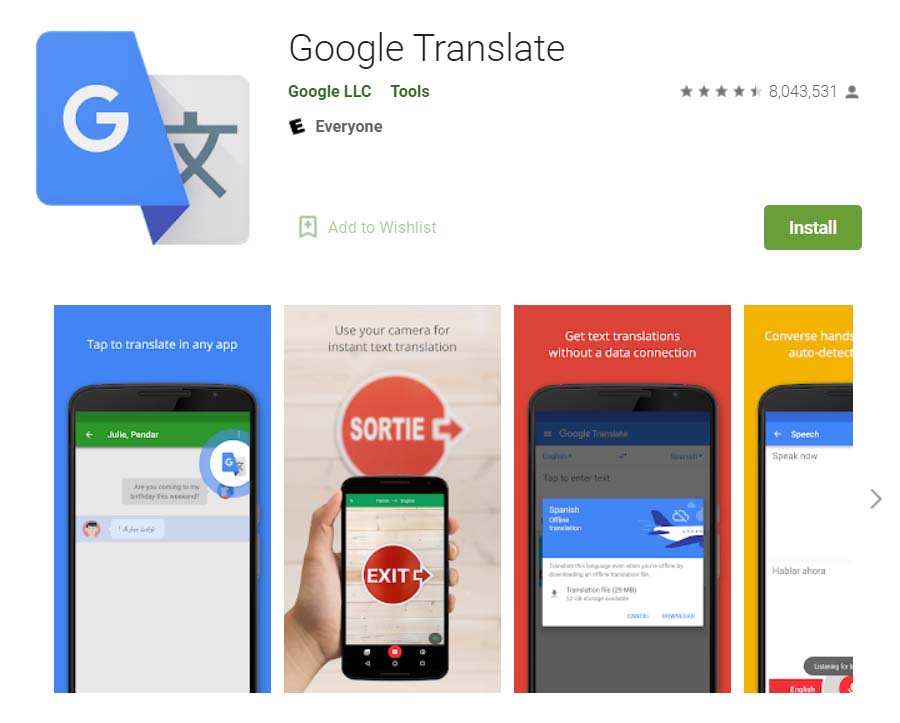 Google Translate là ứng dụng dịch tiếng Anh bằng camera phổ biến nhất