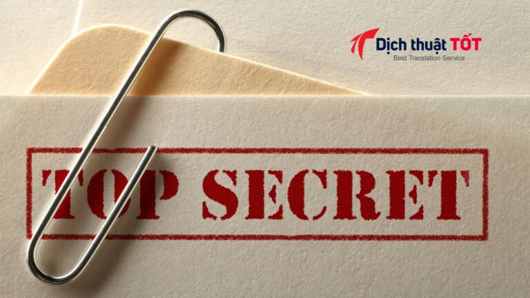 tam quan trong cua chinh sach bao mat tai lieu dich thuat
