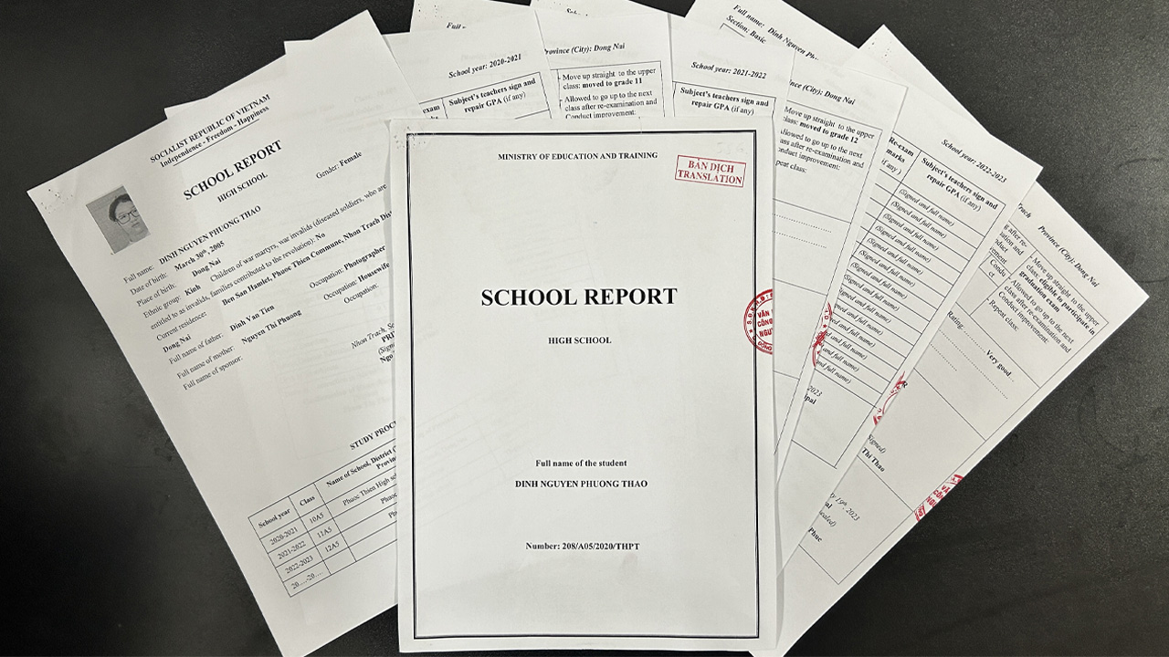 Dịch Thuật Công Chứng Học Bạ Nhanh, Chuẩn, Giá Rẻ 1 Dịch vụ dịch thuật công chứng học bạ chuyên nghiệp