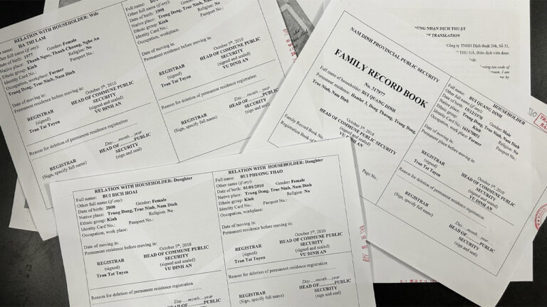 Bản dịch thuật công chứng sổ hộ khẩu của Dịch Thuật Tốt