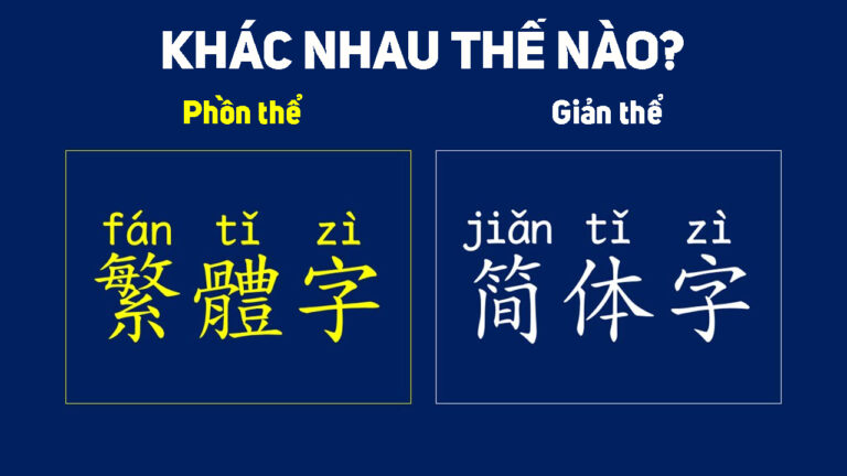 tieng trung gian the va phong the